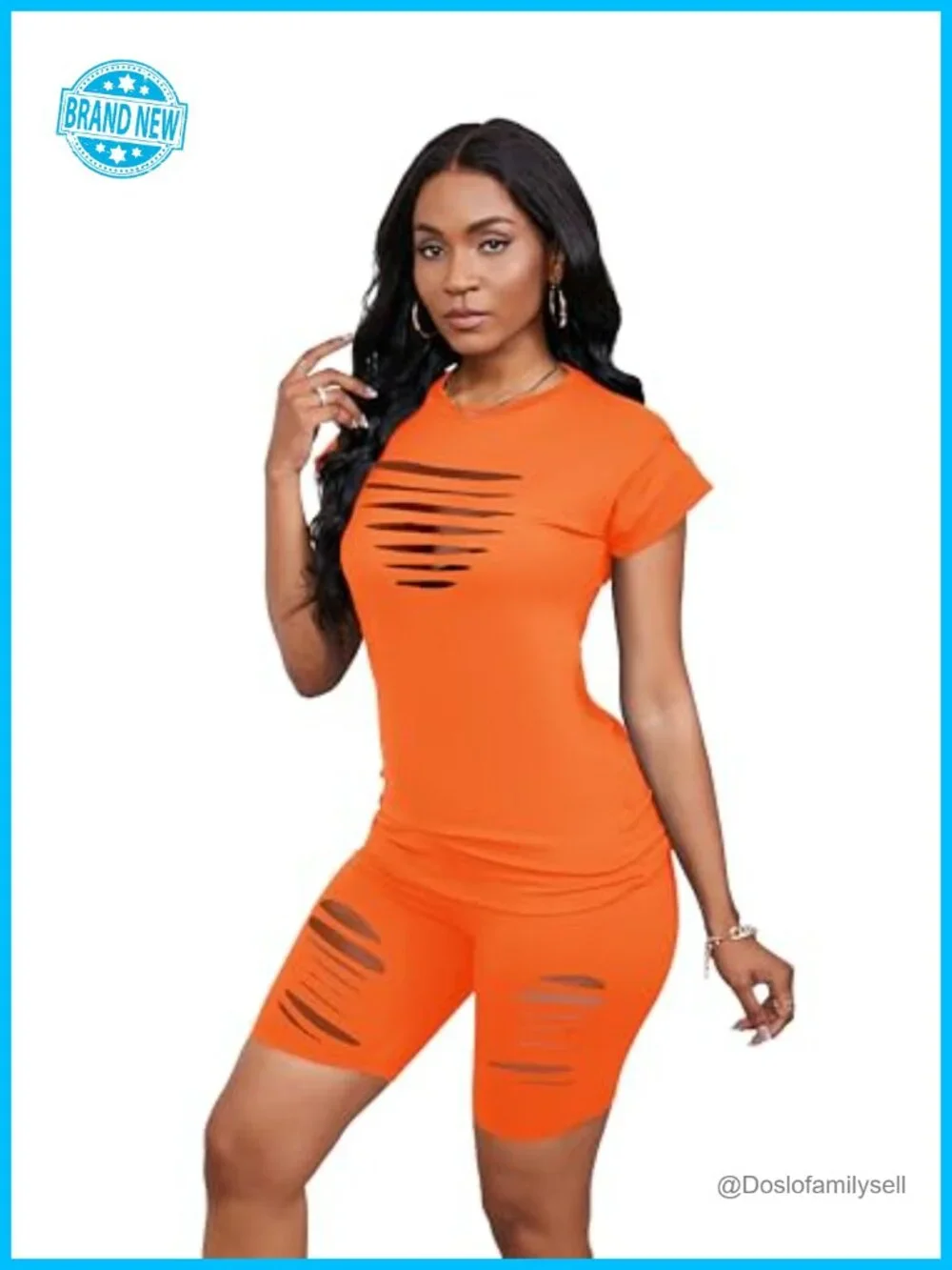 2 Piece Outfits Tracksuit Biker Short Jogger Set